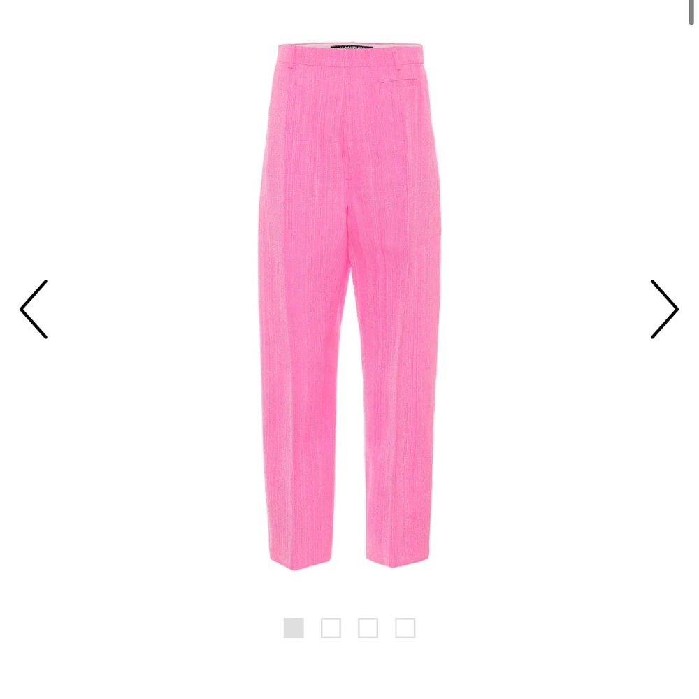 Pink Jacquemus Santon Pants BNWT FR 40 Perfect Condition